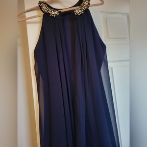 Navy Vince Camuto Evening Dress